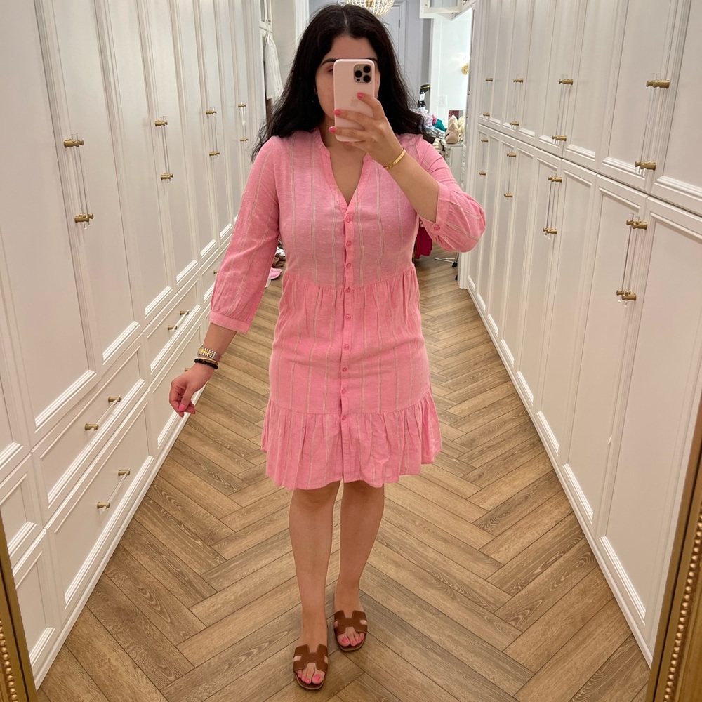 Pink striped dress